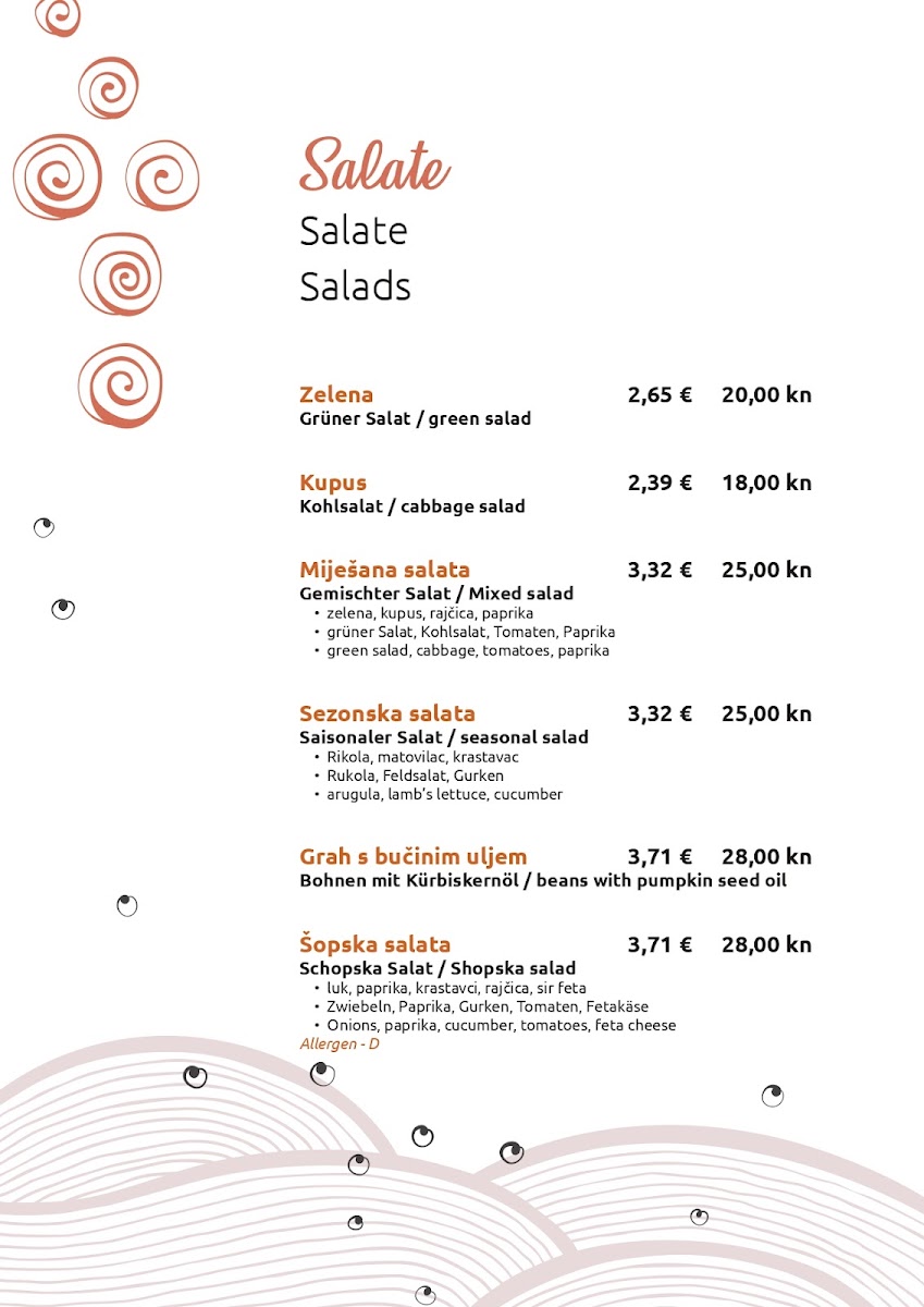 Menu Kramberger Pub & Restoran-10